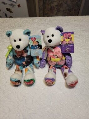 I Love Lucy  Collectible Plush Bear - Purple and Teal Options 003,008